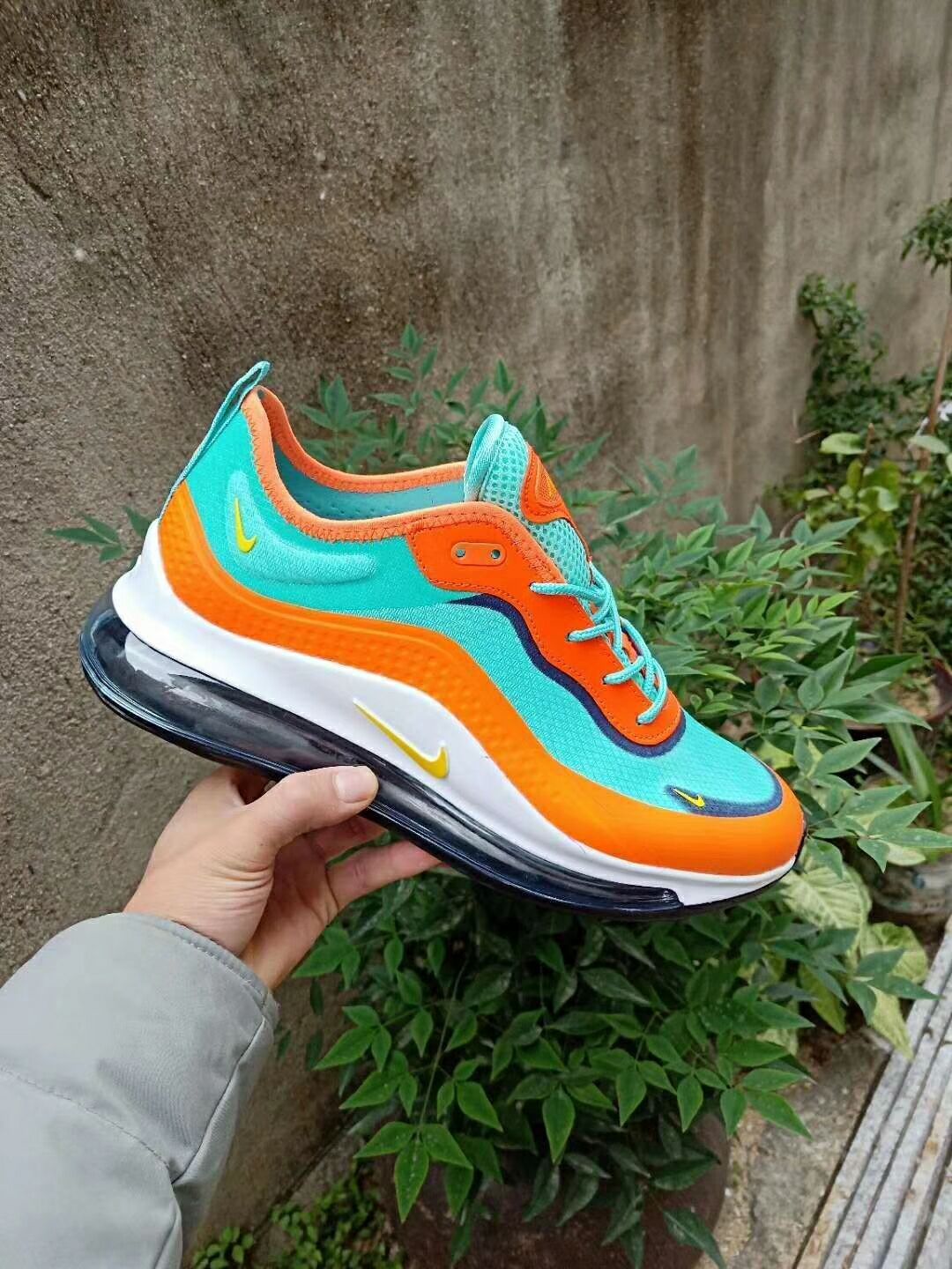 Nike Air Max 720 II Blue Orange White Shoes - Click Image to Close